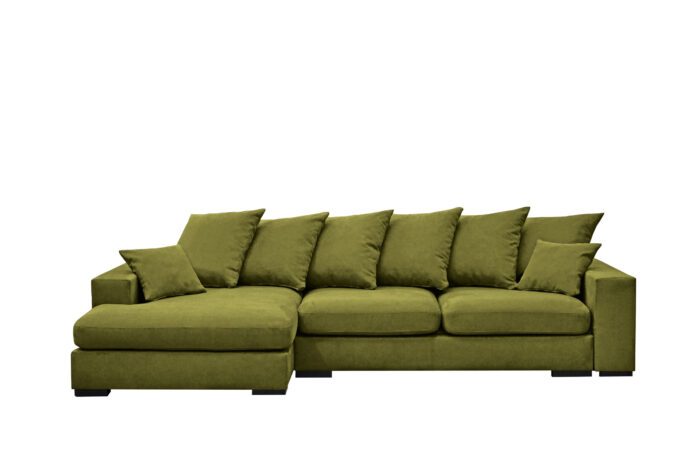 Ecksofa mit schlaffunktion und bettkasten, Sofa L-form, Couch L-form Gabon stoff Riviera