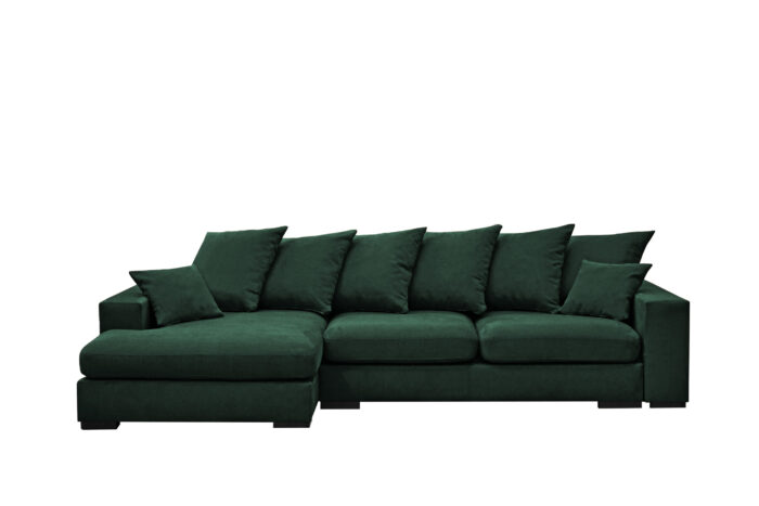 Ecksofa mit schlaffunktion und bettkasten, Sofa L-form, Couch L-form Gabon stoff Riviera