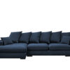 Ecksofa mit schlaffunktion und bettkasten, Sofa L-form, Couch L-form Gabon stoff Riviera