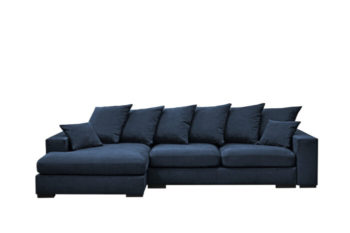 Ecksofa mit schlaffunktion und bettkasten, Sofa L-form, Couch L-form Gabon stoff Riviera