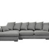 Ecksofa mit schlaffunktion und bettkasten, Sofa L-form, Couch L-form Gabon stoff Riviera