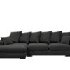 Ecksofa mit schlaffunktion und bettkasten, Sofa L-form, Couch L-form Gabon stoff Riviera