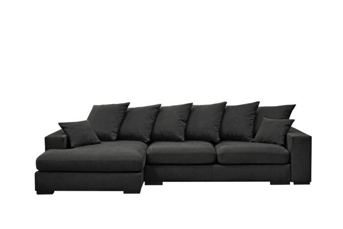 Ecksofa mit schlaffunktion und bettkasten, Sofa L-form, Couch L-form Gabon stoff Riviera