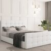 Boxspringbett mit bettkasten und matratze, topper Schlafzimmerbett ROMA Kunstleder