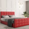 Boxspringbett mit bettkasten und matratze, topper Schlafzimmerbett ROMA Kunstleder