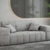 Sofa 2 sitzer Couch serie NIMES stilvol viele farben Stoff Perfect Harmony
