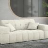 Sofa 2 sitzer Couch serie NIMES stilvol viele farben Stoff Perfect Harmony