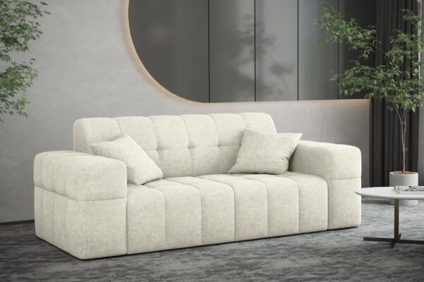 Sofa 2 sitzer Couch serie NIMES stilvol viele farben Stoff Perfect Harmony