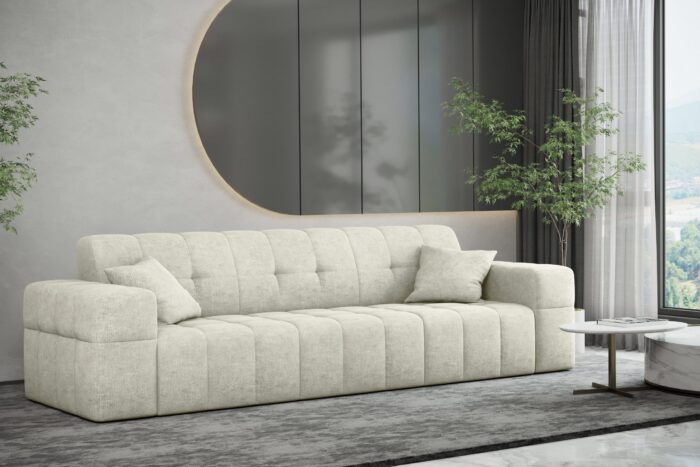 Sofa 3 sitzer Couch serie NIMES stilvol viele farben Stoff Perfect Harmony