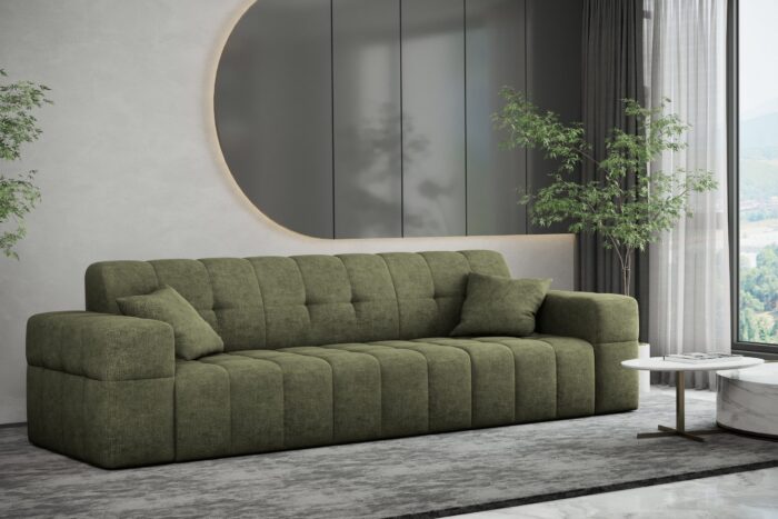 Sofa 3 sitzer Couch serie NIMES stilvol viele farben Stoff Perfect Harmony
