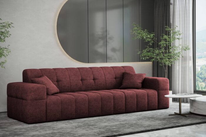Sofa 3 sitzer Couch serie NIMES stilvol viele farben Stoff Perfect Harmony
