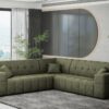 Ecksofa Corner Eckouch Wohnzimmer NIMES stilvol viele farben Stoff Perfect Harmony