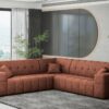 Ecksofa Corner Eckouch Wohnzimmer NIMES stilvol viele farben Stoff Perfect Harmony