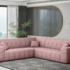 Ecksofa Corner Eckouch Wohnzimmer NIMES stilvol viele farben Stoff Perfect Harmony