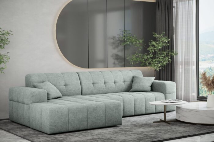 Ecksofa Eckouch Wohnzimmer NIMES stilvol viele farben Stoff Perfect Harmony Links/Rechts