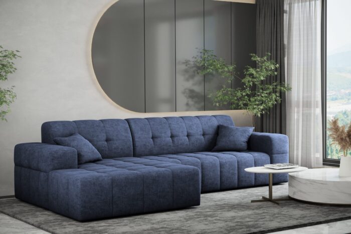 Ecksofa Eckouch Wohnzimmer NIMES stilvol viele farben Stoff Perfect Harmony Links/Rechts