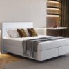 Boxspringbett mit zwei matratze und topper SEVI stoff Madryt