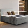 Boxspringbett mit zwei matratze und topper SEVI stoff Madryt