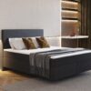 Boxspringbett mit zwei matratze und topper SEVI II stoff Scala