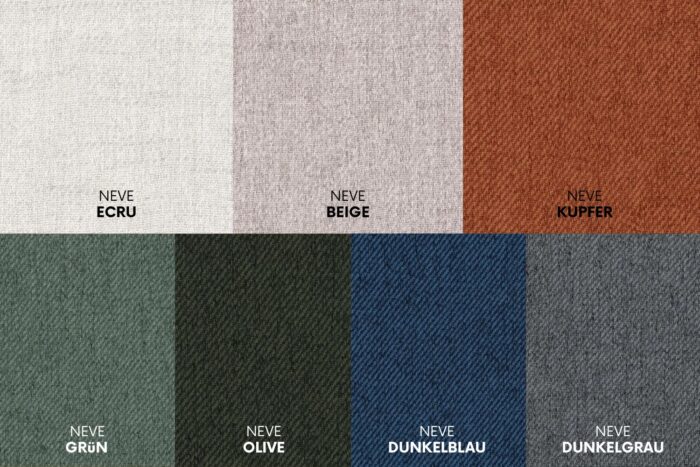 Ecksofa mit schlaffunktion und bettkasten, Sofa U-form, Couch U-form BEST stoff Neve