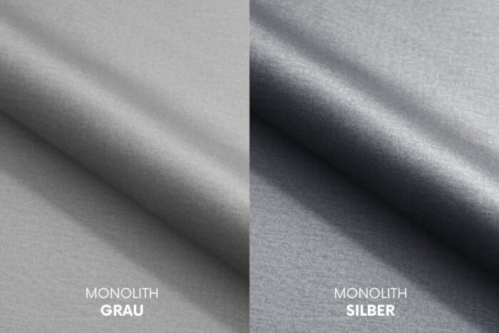 Boxspringbett mit zwei matratze und topper SEVI V stoff Monolith