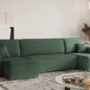 Ecksofa mit schlaffunktion und bettkasten, Sofa U-form, Couch U-form BEST stoff Neve