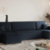 Ecksofa mit schlaffunktion und bettkasten, Sofa U-form, Couch U-form BEST stoff Neve