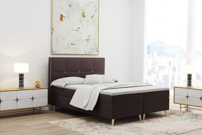 manila_26 Boxspringbett mit bettkasten matratze topper MANILA viele Größen und viele Farben stoff Riviera