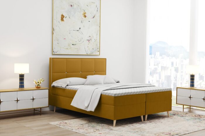 manila_41 Boxspringbett mit bettkasten matratze topper MANILA viele Größen und viele Farben stoff Riviera