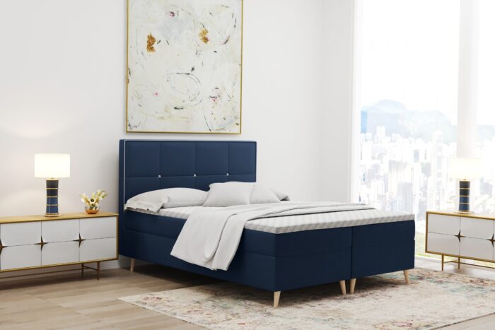 manila_81 Boxspringbett mit bettkasten matratze topper MANILA viele Größen und viele Farben stoff Riviera