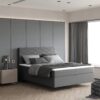Boxspringbett mit zwei matratze und topper SEVI III stoff Opera
