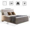 Boxspringbett mit zwei matratze und topper SEVI II stoff Scala