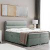 Boxspringbett mit bettkasten matratze topper, Doppelbett VERA stoff Riviera