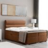 Boxspringbett mit bettkasten matratze topper, Doppelbett VERA stoff Riviera