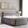 Boxspringbett mit bettkasten matratze topper, Doppelbett VERA stoff Riviera