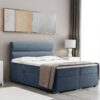 Boxspringbett mit bettkasten matratze topper, Doppelbett VERA stoff Riviera