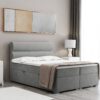Boxspringbett mit bettkasten matratze topper, Doppelbett VERA stoff Riviera