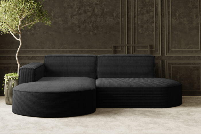 Ecksofa Designer MODENA STUDIO stoff Dicker cord Poso