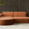 Ecksofa Designer MODENA STUDIO stoff Dicker cord Poso