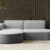 Ecksofa Designer MODENA STUDIO stoff Dicker cord Poso