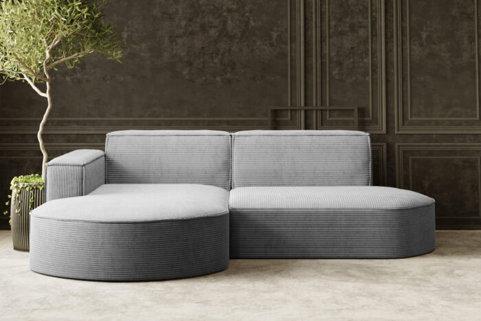 Ecksofa Designer MODENA STUDIO stoff Dicker cord Poso