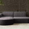 Ecksofa Designer MODENA STUDIO stoff Dicker cord Poso