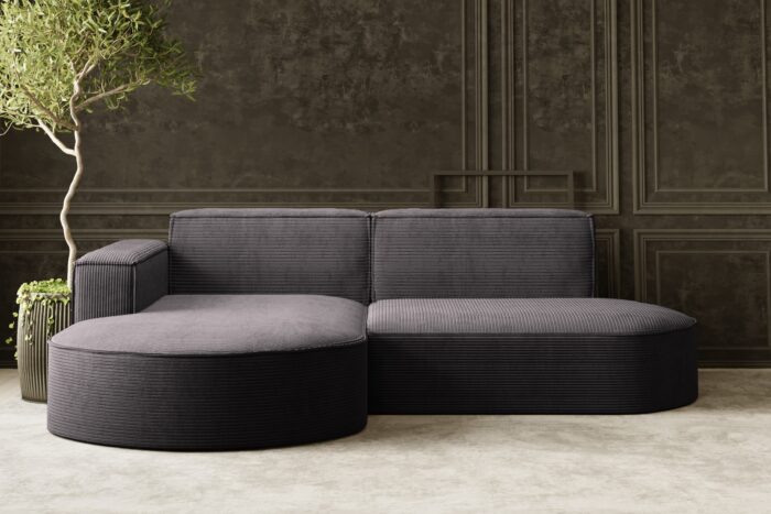 Ecksofa Designer MODENA STUDIO stoff Dicker cord Poso