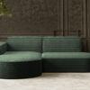 Ecksofa Designer MODENA STUDIO stoff Dicker cord Poso