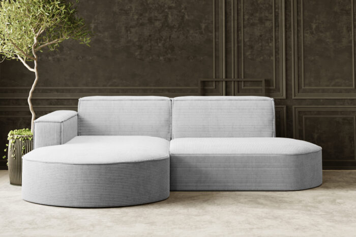 Ecksofa Designer MODENA STUDIO stoff Dicker cord Poso