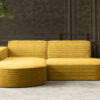 Ecksofa Designer MODENA STUDIO stoff Dicker cord Poso