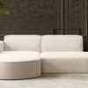 Ecksofa Designer MODENA STUDIO stoff Dicker cord Poso