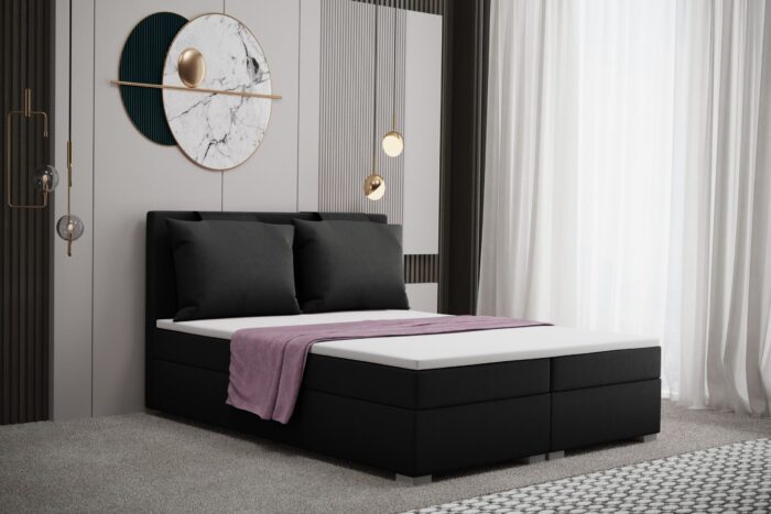 Boxspringbett mit bettkasten und matratze, Schlafzimmerbett - TERAMO