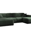 grün_Luga_U_poso_14 Ecksofa, Eckcouch U form, Wohnzimmer Couch Large 342cm SIENA stoff Poso