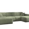 Ecksofa, Eckcouch U form, Wohnzimmer Couch Large 342cm SIENA stoff Poso